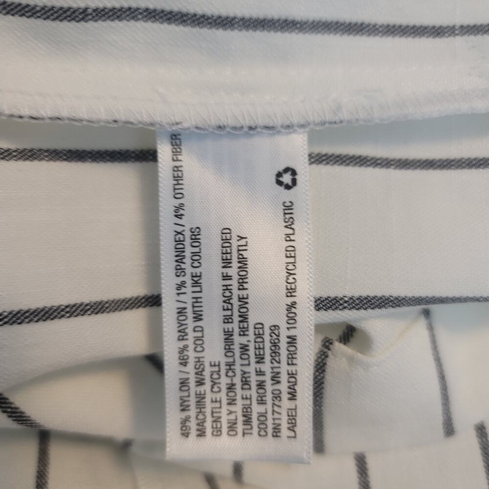 Mossimo White/Navy Pine Strip Double Breasted Blazer XXL NWT - Picture 3 of 3